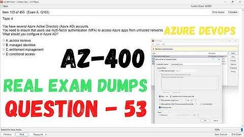 Q 053 AZ 400 DevOps Real Exam Question and answer, Dumps   CertStudyPro