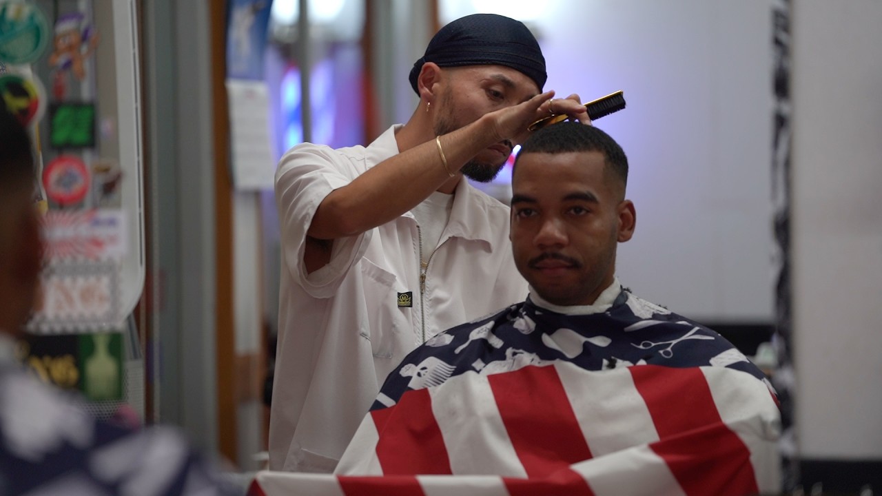 💈🇯🇵 Cool fade style at Clippers 58 Barbershop, in Okinawa that is used by the US military | ASMR