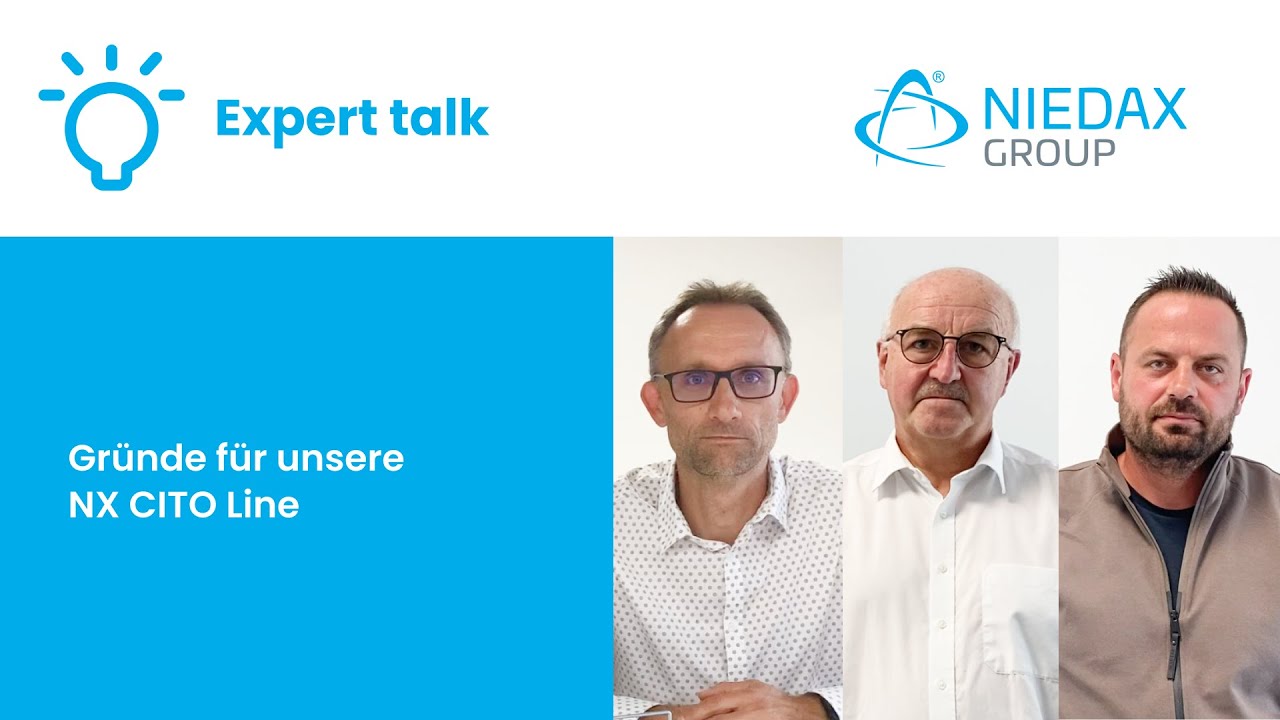 Gründe für unsere NX CITO Line | Niedax Group | Expert Talk #6