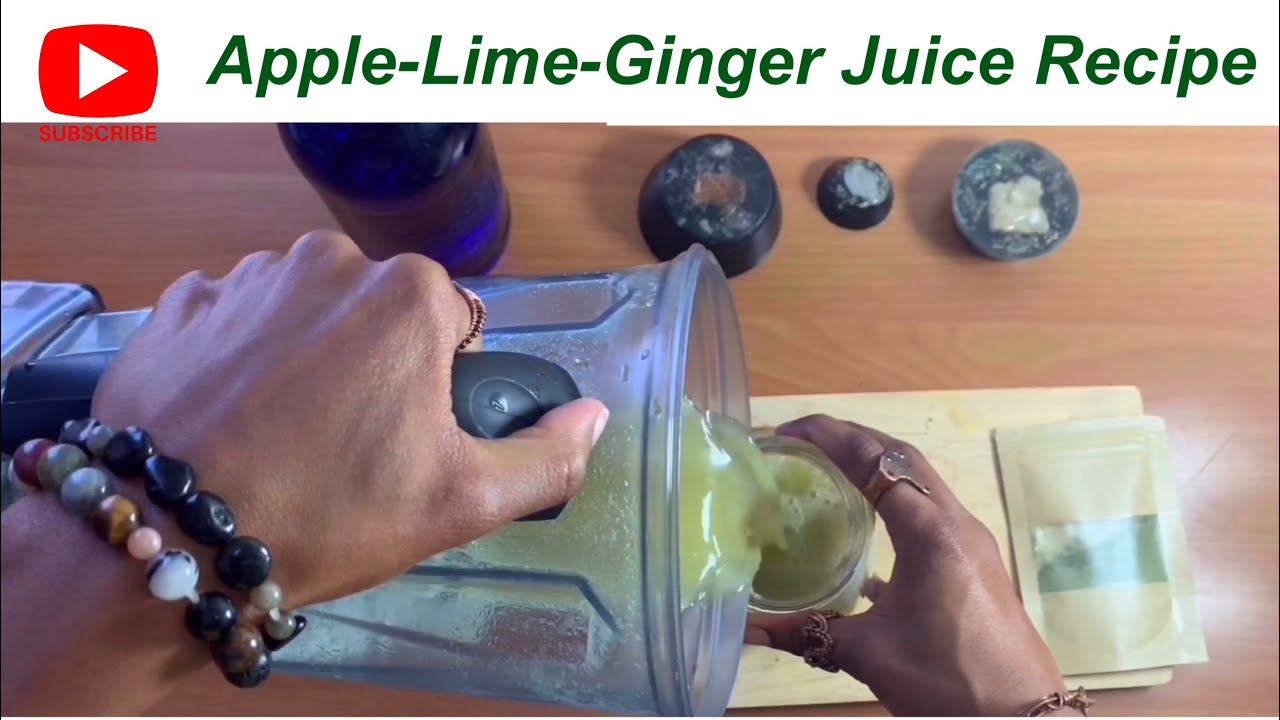 How to Make Natural Juice: Apple-Lime-Ginger Juice Recipe | Boost Energy & Immune System |