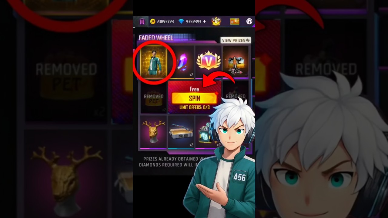 One Spin Me Bundle 🤯 Free Fire New Faded Wheel