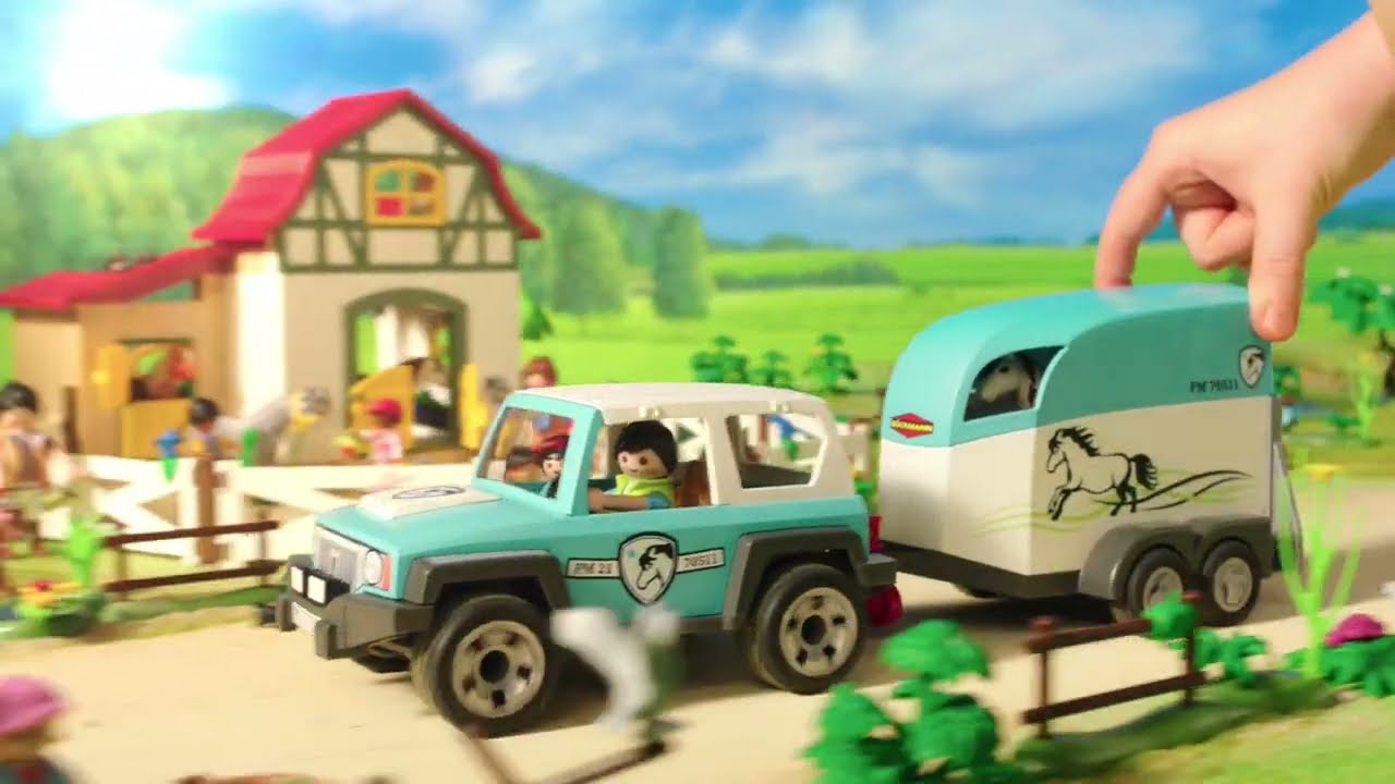 Playmobil 70511 Country - Car with Pony Trailer