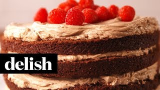 Raspberry Mocha Fudge Cake Delish Realtor
