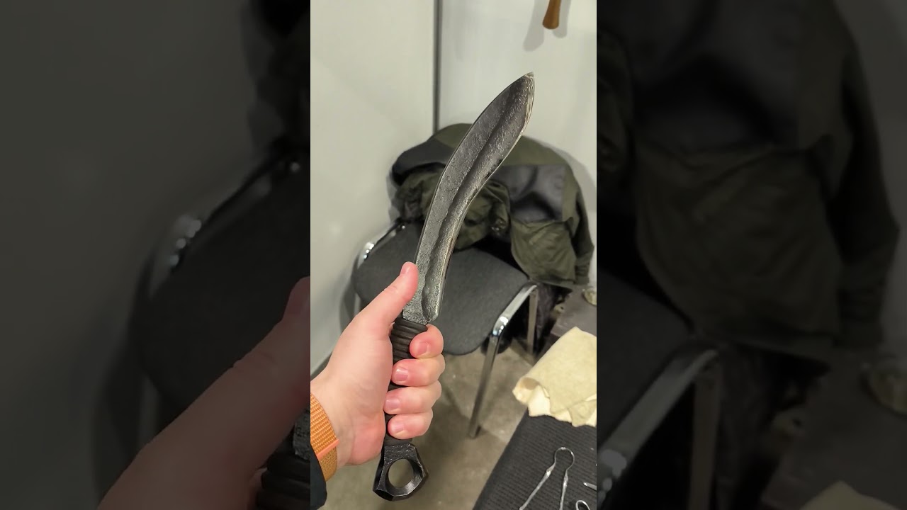 Нож Кукри Мастер Когай Виктор. Мощный И большой Нож. Клинок 2024 Мск