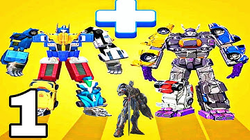 Superhero Robot Merge Master - Walkthrough Part 1 Levels 1-20 New Game - Android ios Gameplay