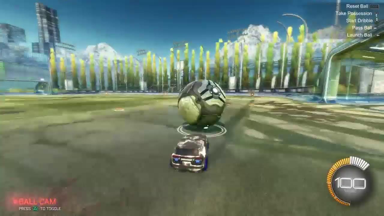 Playing rocket league