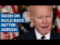 President Joe Biden delivers remarks on his Build Back Better framework