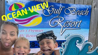 TOUR & REVIEW  GULF BEACH RV RESORT Biloxi, MS / OCEAN VIEWS #rvpark #tour #review #rvlife #rv