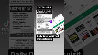 Qatar jobs download Snapzter App #qatarjobs #qatar #snapzter #snapzterapp screenshot 1