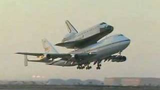 Space Shuttle Carrier Aircraft takeoff and landing
