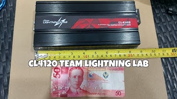 Team Lightning Lab CL4120 Fullrange Amplifier Unboxing #LightningLab #classdamplifier #caraudio