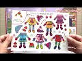 Sticker hình dán thay đồ mùa đông cho búp bê Kaity - Sticker dolly dress up fairy (ChimXinh channel)