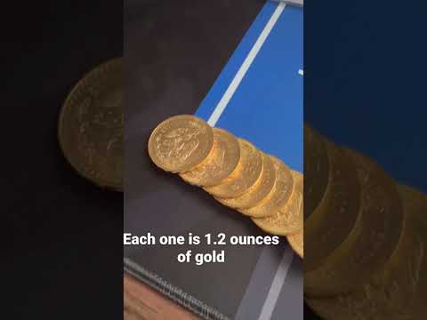 Mexico 50 Peso Gold Coins! #shorts #goldcoins #goldstacking