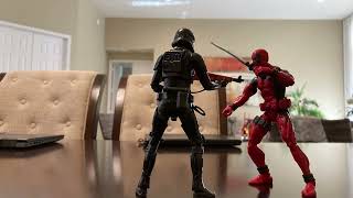 Deadpool fighting#stopmotion #deadpool 