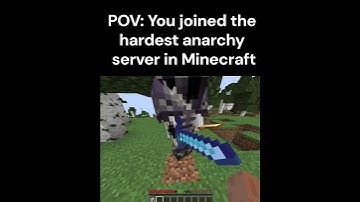 POV: You joined the hardest anarchy server in Minecraft