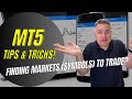 USING MT5  - How to find markets (symbols) to trade? [MT5 TIPS &amp; TRICKS]