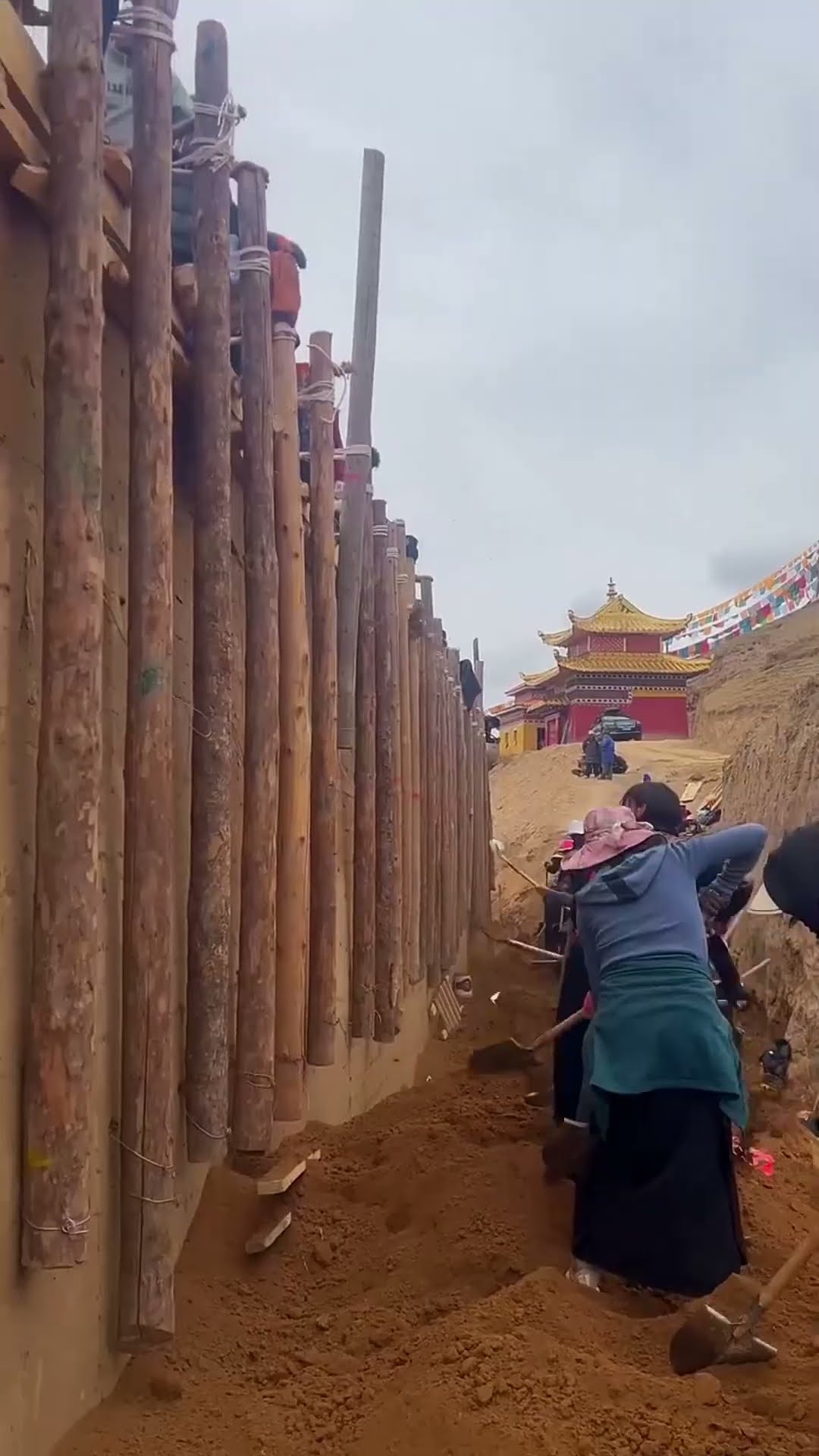 Soil layer house construction process