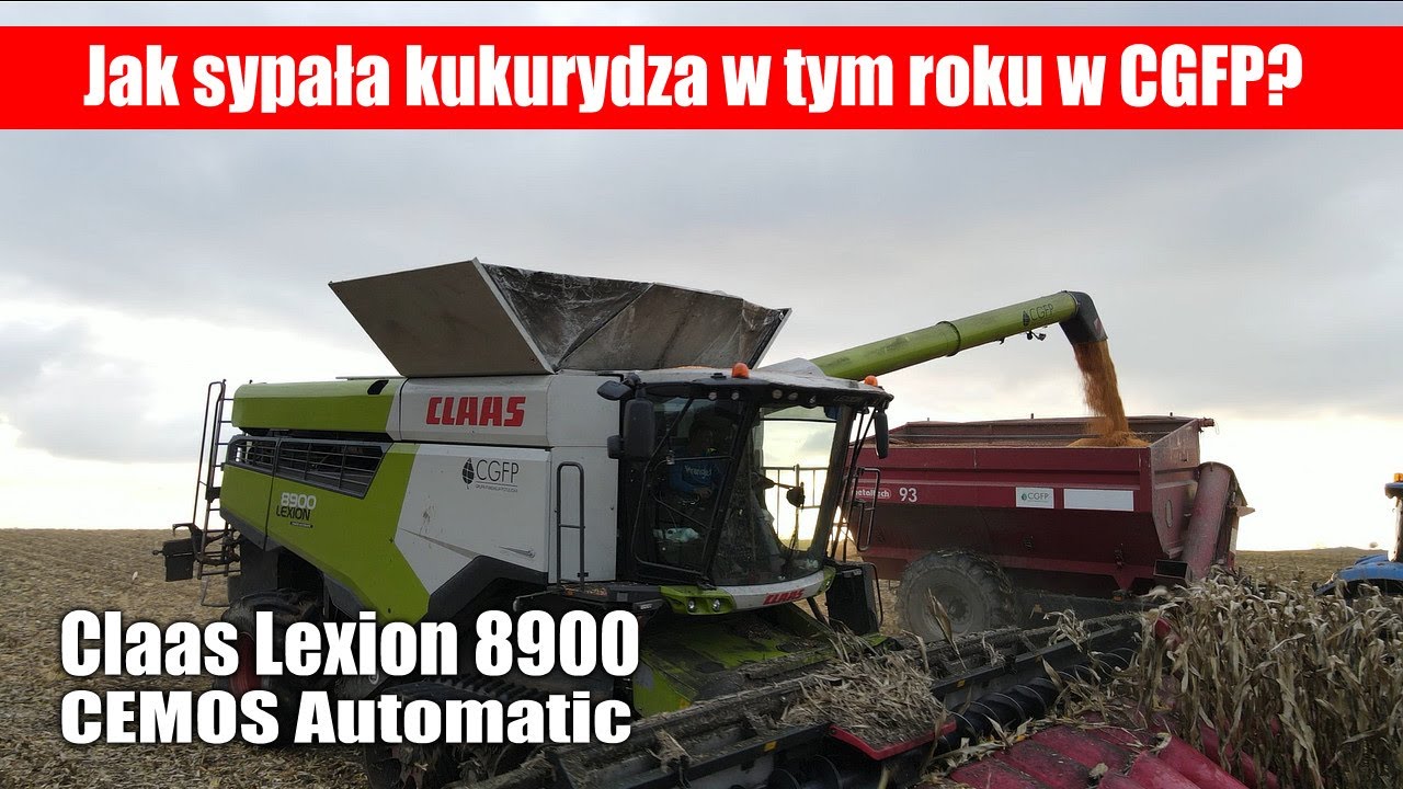 maxresdefault Jak sypała kukurydza w tym roku w CGFP? W polu Claas Lexion 8900