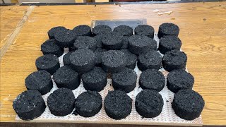 كيف نصنع الفحم المضغوط how do we make compressed charcoal? DIY