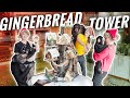 CHIMPS MAKE THEN DESTROY GINGERBREAD TOWER | Chimpmas