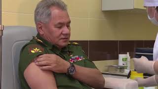 Russian Defence Minister Sergei Shoigu gets inoculated with Russia's COVID-19 vaccine 'Sputnik V'