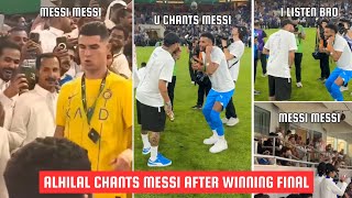 Neymar Chants Messi Name After Winning the Kings Cup  