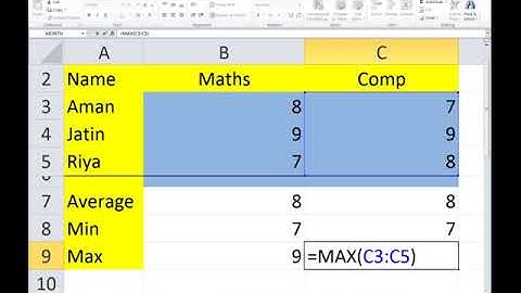 7 Computer/Lesson 2/Functions and Manipulation in Excel/Day 3  Video#1
