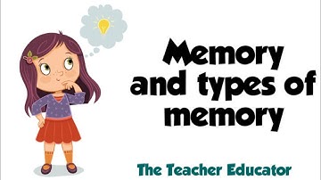 Memory and types of memory