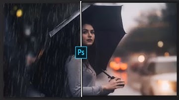 Create Realistic Rain Effect in Photoshop  |  Photoshop Photo Manipulation Tutorial