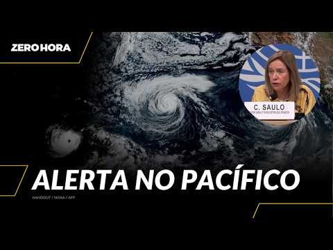 Why are THREE HURRICANES moving across the PACIFIC OCEAN at the same time? | Zero Hora