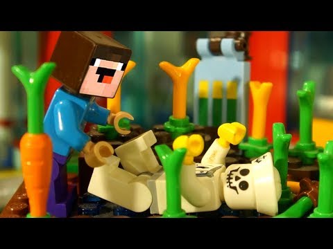 Видео: БОРЬКА ЗаГОВОРИЛ + Лего НУБик Майнкрафт - LEGO Minecraft Анимация