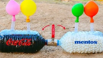 Experiment: Coca Cola and Mentos and Baking Soda! Super Effect!