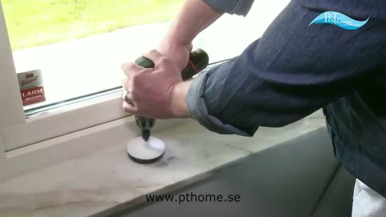 Polera och reparera marmor och andra stenytor med pt professional ...