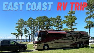 Prevost East Coast Trip '23 RV Coach Bus Class A