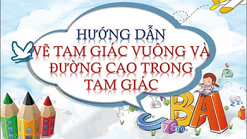 Vẽ tam giác vuông và đường cao trong tam giác