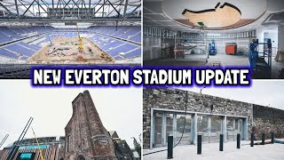 ABSOLUTELY FANTASTIC! New Everton Stadium Update! Dressing Room, Western Terrace, Seat, Rail Seating