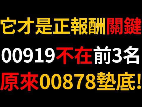 有這項關鍵才是正報酬「含息總報酬率」！00919不在前3名！原來00878墊底！對決0056、00878、00919、00918、00915！【精華版－CC字幕】我們這一家Family