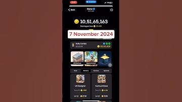 Gemz Daily Combo Today 7 November Daily Combo Today #gemz #combo #airdrop