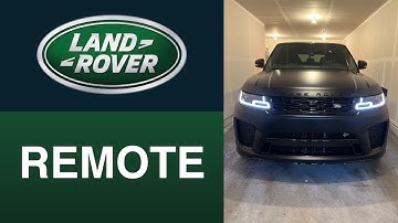 Using the Land Rover Incontrol Remote App!