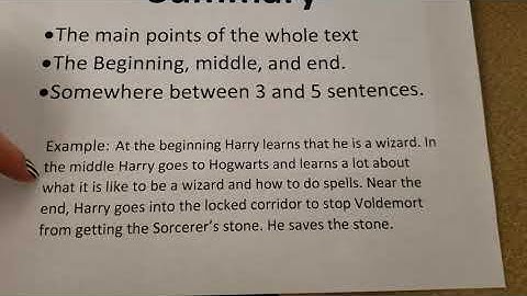 Gist Vs Summary video