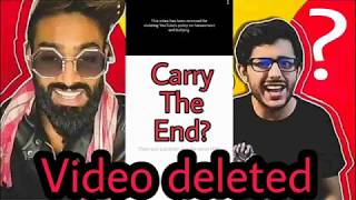 Video deleted by ; #carryminati ...