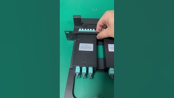 MTP MPO cassette fiber optic patch panel #mpo #cassette #patchpanel #ftth #telecom #datacenter