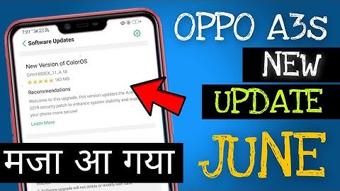 Finally New Update Released For Oppo A3s | June Update Of Oppo A3s | Faisal Alam Official
