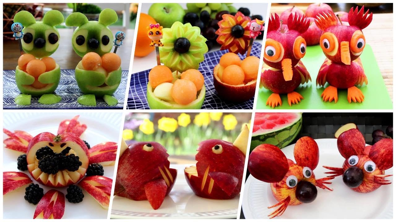12 Simple Cute Apple Creations | Food Art Decoration Ideas - YouTube 12-simple-cute-apple-creations-food-art-decoration-ideas-youtube