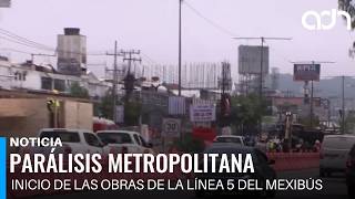 Línea 5 del Mexibús: zonas de caos vial y rutas alternas por obras