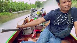 test speed boat ลองเรือสองตอน เครื่องยนต์ ef Turbo