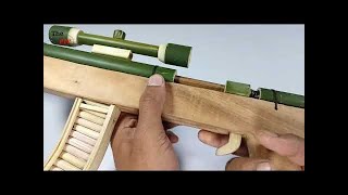 cara mudah membuat pistol mainan dari bambu