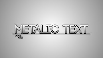 Metalic Text Effect Tutorial [PAINT.NET]