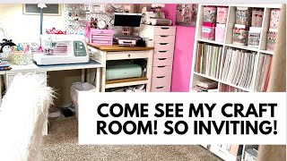 COME SEE MY CRAFT ROOM! CRAFT ROOM TOUR!