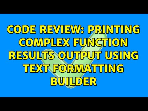 Code Review: Printing